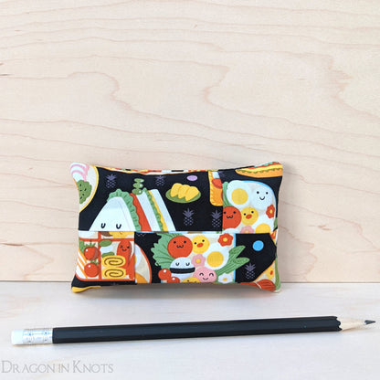 Bento Box Pocket Tissue Holder - Dragon in Knots handmade